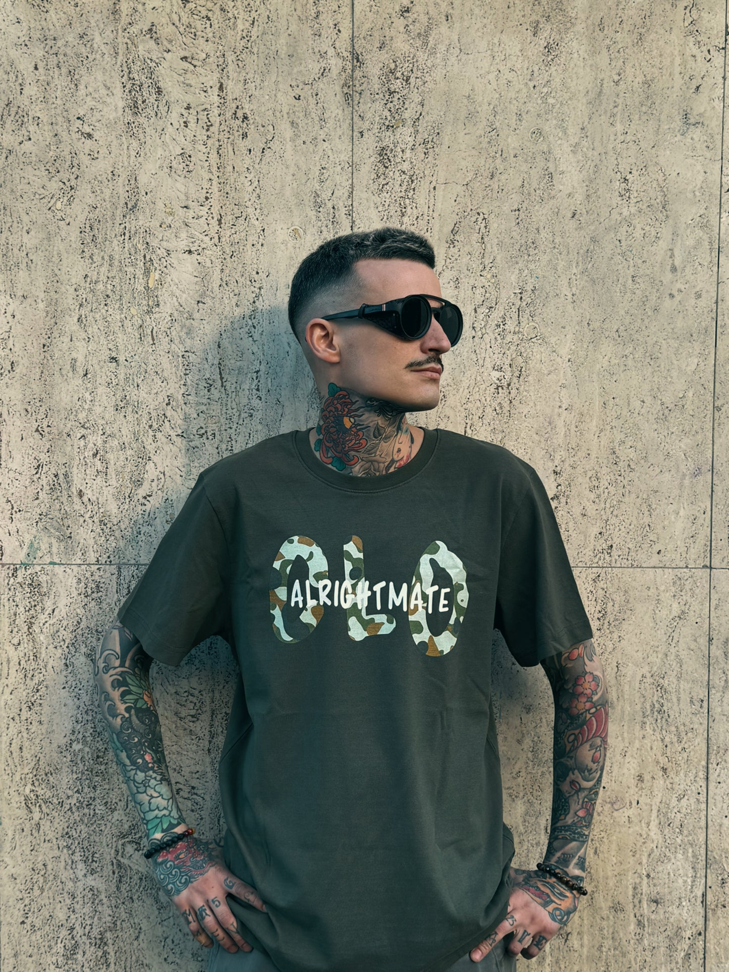 Alrightmateclo Tee [Army Green]