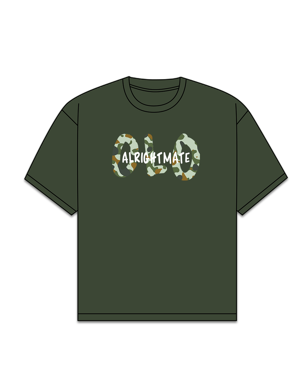 Alrightmateclo Tee [Army Green]