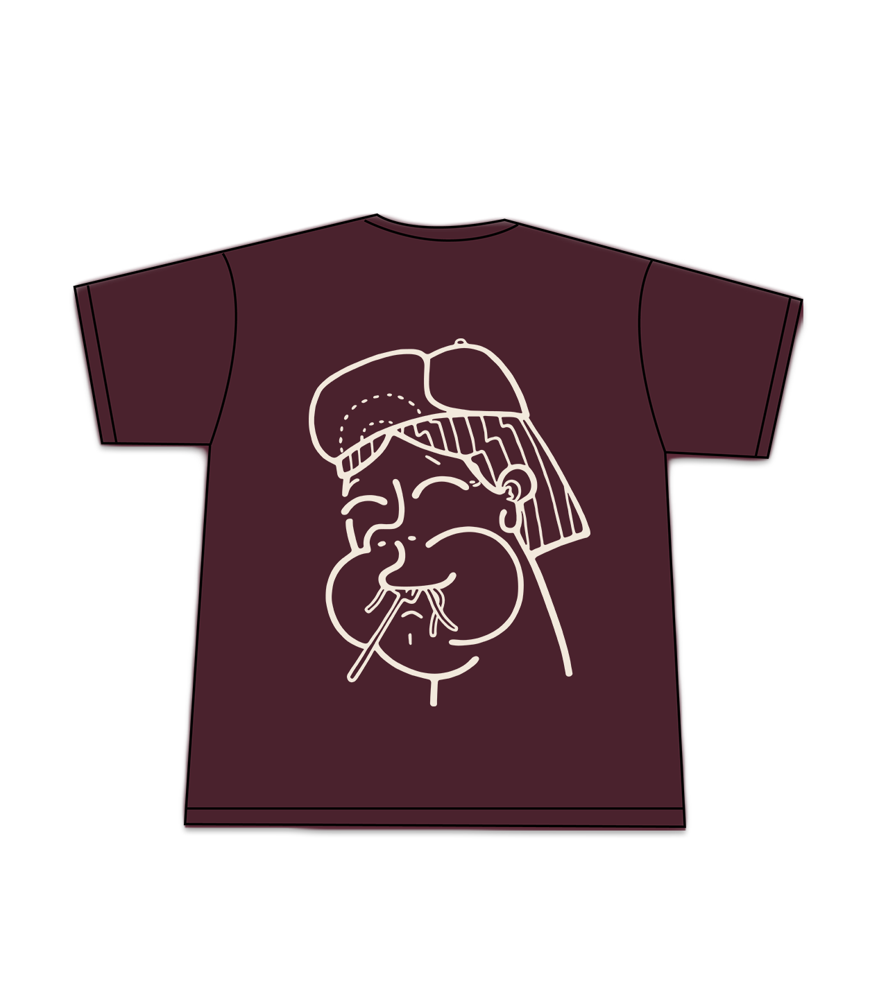 Alright Panza Boxy Tee [Burgundy]