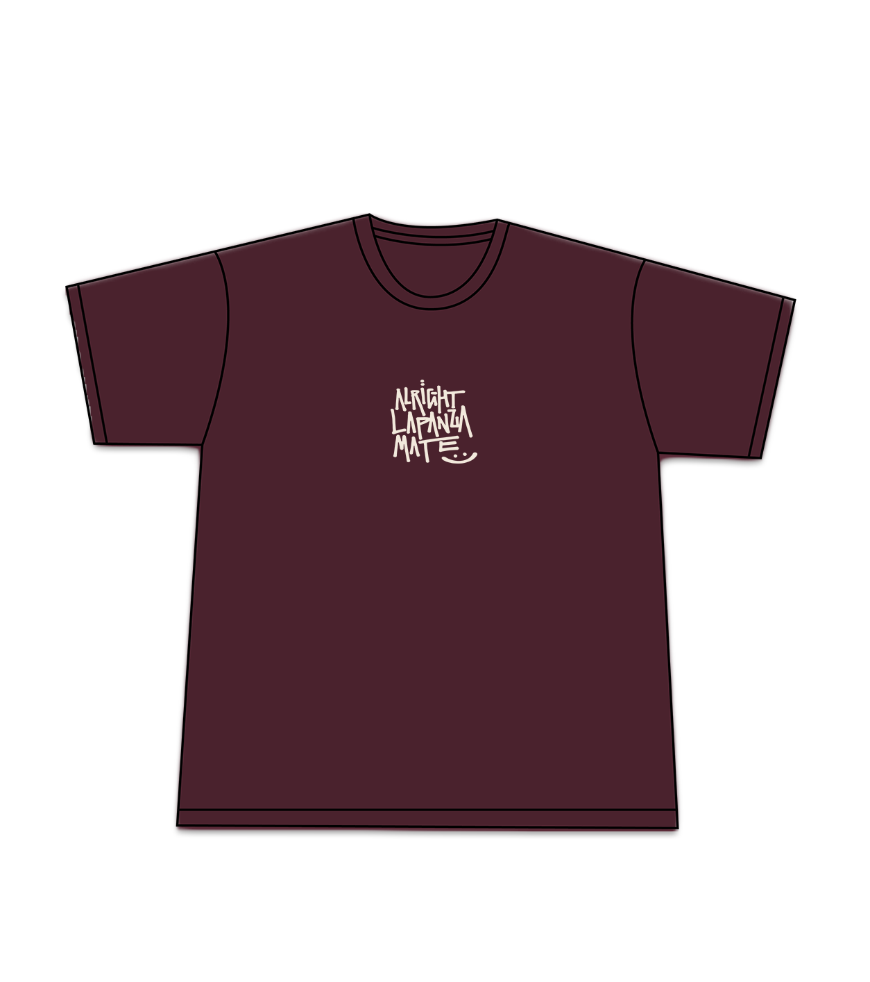 Alright Panza Boxy Tee [Burgundy]