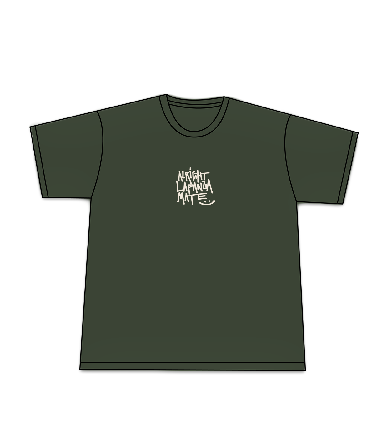 Alright Panza Boxy Tee [Khaki]